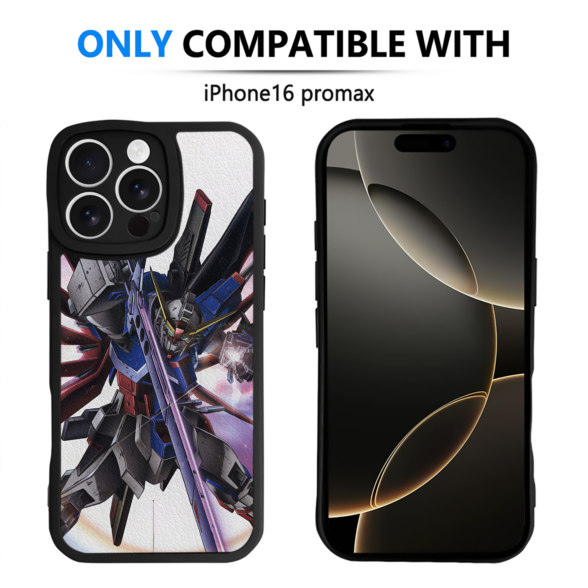 （画像用） 機動戦士ガンダム Mobile Suit Gundam 【iPhone 16シリーズ対応】シリコンスマホケース（レザー調） 材質：シリコン